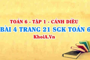 Bài 4 trang 21 SGK Toán 6 tập 1 Cánh Diều